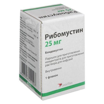 Світлина Рибомустін порошок для приготування концентрату для розчину для інфузій 25 мг флакон №1